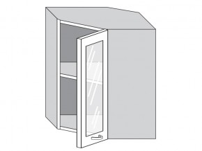 1.60.3у Шкаф настенный (h=720) угловой на 600мм со стекл. дверцей в Михайловске - mihajlovsk.magazinmebel.ru | фото