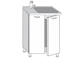 2.60.2мн Шкаф-стол на 600мм под накладную мойку с 2-мя дверцами в Михайловске - mihajlovsk.magazinmebel.ru | фото