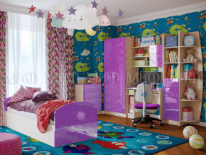 Детская комната Юниор-2 Фиолетовый металлик в Михайловске - mihajlovsk.magazinmebel.ru | фото