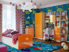 Детская комната Юниор-2 Оранжевый металлик в Михайловске - mihajlovsk.magazinmebel.ru | фото