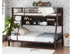 Двухъярусная кровать Гранада-1П 140 коричневый в Михайловске - mihajlovsk.magazinmebel.ru | фото