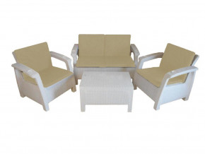 Комплект уличной мебели Yalta Premium Terrace Set белый в Михайловске - mihajlovsk.magazinmebel.ru | фото