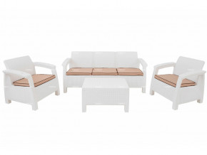 Комплект уличной мебели Yalta Terrace Triple Set белый в Михайловске - mihajlovsk.magazinmebel.ru | фото