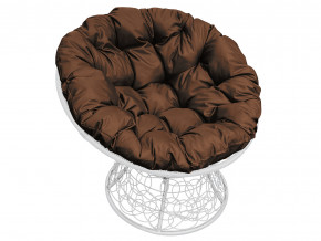 Кресло Папасан с ротангом коричневая подушка в Михайловске - mihajlovsk.magazinmebel.ru | фото