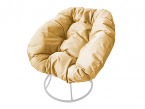 Кресло Пончик без ротанга бежевая подушка в Михайловске - mihajlovsk.magazinmebel.ru | фото - изображение 1