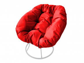Кресло Пончик без ротанга красная подушка в Михайловске - mihajlovsk.magazinmebel.ru | фото - изображение 1