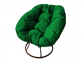 Кресло Пончик без ротанга зелёная подушка в Михайловске - mihajlovsk.magazinmebel.ru | фото - изображение 1
