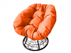 Кресло Пончик с ротангом оранжевая подушка в Михайловске - mihajlovsk.magazinmebel.ru | фото