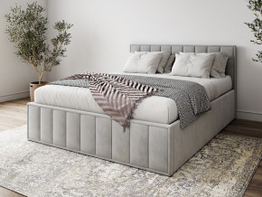 Кровать 1400 Лана серый велюр в Михайловске - mihajlovsk.magazinmebel.ru | фото