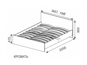 Кровать 1600х2000 ортопедическое основание в Михайловске - mihajlovsk.magazinmebel.ru | фото