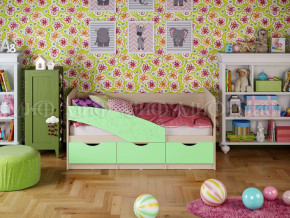 Кровать Бабочки 1600 Салатовый в Михайловске - mihajlovsk.magazinmebel.ru | фото