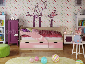 Кровать Дельфин-1 1600 Розовый металлик в Михайловске - mihajlovsk.magazinmebel.ru | фото