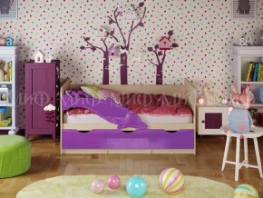 Кровать Дельфин-1 1800 Фиолетовый металлик в Михайловске - mihajlovsk.magazinmebel.ru | фото