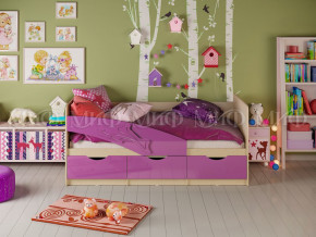 Кровать Дельфин 1600 Фиолетовый металлик в Михайловске - mihajlovsk.magazinmebel.ru | фото