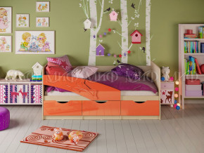Кровать Дельфин 1600 Оранжевый металлик в Михайловске - mihajlovsk.magazinmebel.ru | фото