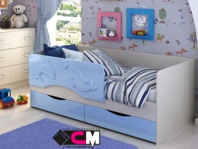 Кровать детская Алиса КР 812 голубая 1600 в Михайловске - mihajlovsk.magazinmebel.ru | фото
