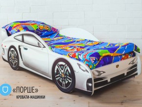 Кровать детская машинка Порше в Михайловске - mihajlovsk.magazinmebel.ru | фото