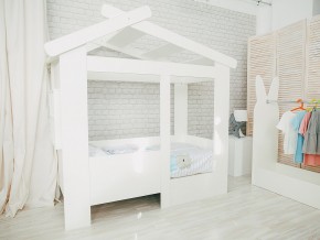 Кровать детская Теремок без ящика белая в Михайловске - mihajlovsk.magazinmebel.ru | фото