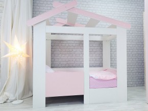 Кровать детская Теремок без ящика розовая в Михайловске - mihajlovsk.magazinmebel.ru | фото
