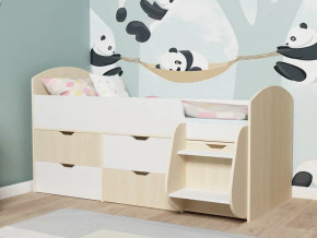 Кровать Малыш-7 Дуб-Белое дерево в Михайловске - mihajlovsk.magazinmebel.ru | фото