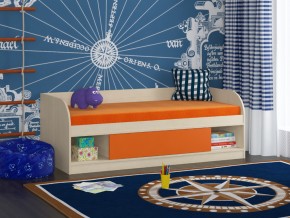 Кровать Соня 4 дуб молочный-оранжевый в Михайловске - mihajlovsk.magazinmebel.ru | фото