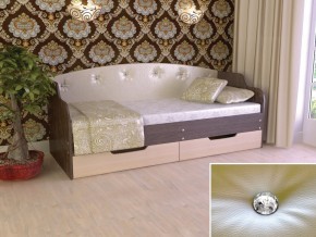 Кровать Юниор Тип 2 Венге/дуб молочный 800х1600 в Михайловске - mihajlovsk.magazinmebel.ru | фото