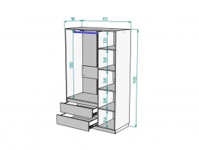 Шкаф Malta light H298 Белый в Михайловске - mihajlovsk.magazinmebel.ru | фото - изображение 2